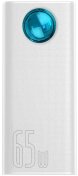 Батарея універсальна Baseus Amblight 30000mAh 65W White with USB-C  (PPLG000102)