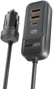 Автомобільний зарядний пристрій Promate Gearhub 120W Black (6959144063997)