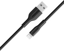 Кабель Promate xCord-Ai 2A AM / Lightning 1m Black (6959144061627)