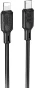 Кабель BOROFONE BX113 Lenny 27W AM / Lightning 1m Black (6941991115370)