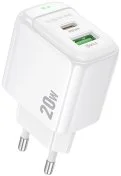 Зарядний пристрій BOROFONE BAS44A Potential PD QC3.0 20W White (6941991113840)
