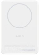 Батарея універсальна Belkin BoostCharge Slim 5000mAh 20W Qi2 15W with Kickstand White (BPD011HQWH)