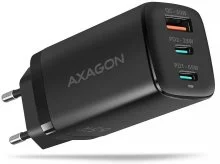 Зарядний пристрій Axagon ACU-DPQ65 PD QC3.0 GaN 65W Black