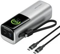 Батарея універсальна Vention FKGI0 27000mAh 200W Silver Built-in USB-C