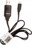 Кабель USB JR-ZS200 JoyRoom AM / MicroUSB 1 м з LED підсвіткою чорний