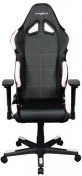Крісло для геймерів DXRACER RACING OH/RW99/NW чорне з білими вставками