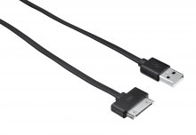 Кабель USB Trust URBAN Flat AM / Apple 30pin 1 м чорний