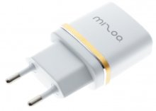 Мережевий зарядний пристрій MiSoo 2хUSB 2.4A, білий