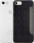 Чохол OZAKI for iPhone 7 - Ocoat Jelly Pocket Black/Clear  (OC722KC)