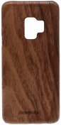 Чохол Showkoo for Samsung S9 - Wooden Case Black Walnut /Light Brown