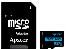 Карта пам'яті Apacer Micro SDHC 16GB AP16GMCSH10U6-R