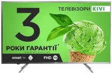 Телевізор LED Kivi 40FK32G (Android TV, Wi-Fi, 1920x1080) Gray