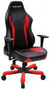 Крісло ігрове DXRACER WORK OH/WY0/NR, PU шкіра, Al основа, Black/Red