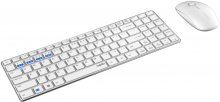 Комплект клавіатура+миша Rapoo 9300M White