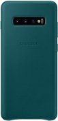 Чохол Samsung for Galaxy S10 Plus G975 - Leather Cover Green  (EF-VG975LGEGRU)