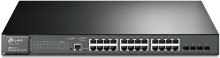 Switch, 28 ports, Tp-Link T2600G-28MPS 24x10/100/1000Mbps, 4x10G SFP, L2, JetStream