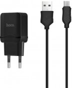 Зарядний пристрій Hoco C22A Little with Micro USB Cable Black (C22A Black)