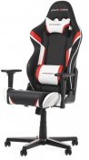 Крісло ігрове DXRacer Racing OH/RZ288/NRW, PU шкіра, Al основа, Black/Red/White