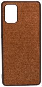 Чохол Milkin for Samsung A71 A715 2020 - Creative Fabric Phone Case Brown