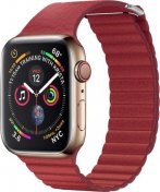 Ремінець HiC for Apple Watch 42mm - Leather Loop Band Red