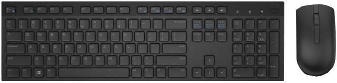 Комплект клавіатура+миша Dell KM636 Black (580-ADFT)