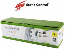 Совместимый картридж Static Control HP CLJP CF542X (203X) Yellow (002-01-SF542X)