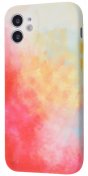 Чохол WAVE for Apple iPhone 12 - Watercolor Case White/Red  (31774 White/Red)