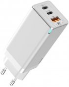 Зарядний пристрій Baseus GaN Quick Travel Charger 65W White (CCGAN-B02)