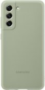 Чохол Samsung for Galaxy S21 FE - Silicone Cover Olive Green  (EF-PG990TMEGRU)