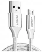 Кабель UGREEN US290 2.4A AM / Micro USB 2m Silver (US290/60153)