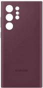 Чохол Samsung for Galaxy S22 Ultra - Silicone Cover Burgundy  (EF-PS908TEEGRU)