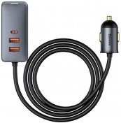 Автомобільний зарядний пристрій Baseus Share Together PPS with extension cord 120W Gray (CCBT-A0G)
