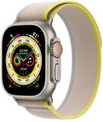 Смарт годинник Apple Watch Series Ultra 49mm Titanium Case with Yellow/Beige Trail Loop M/L  (MQFU3)