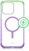 Чохол iTSkins for iPhone 14 Pro Max SUPREME R PRISM with MagSafe light green and light purple  (AP4M-SUPMA-LGLP)