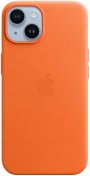 Чохол Apple for iPhone 14 Plus - Leather Case with MagSafe Orange  (MPPF3)
