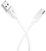 Кабель BOROFONE BX19 Benefit AM / Type-C 1m 3A White (BX19CW)