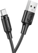 Кабель BOROFONE BX41 Amiable 2.4A AM / Type-C 1m Black  (BX41CB)
