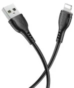 Кабель BOROFONE BX51 Triumph AM / Lightning 1m 2.4A Black (BX51LB)