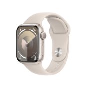 Смарт годинник Apple Watch Series 9 GPS 41mm Starlight Aluminium Case with Starlight Sport Band S/M  (MR8T3)