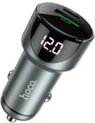 Автомобільний зарядний пристрій Hoco Z42 Light Road 20W Metal Gray (6931474742551)