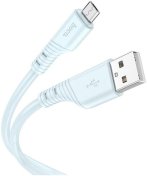 Кабель Hoco X97 Crystal AM / Micro USB 1m Light Blue (6931474799845)