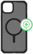 Чохол iTSkins for iPhone 15 HYBRID R FROST with MagSafe Black  (AP5N-HMFRT-BLCK)