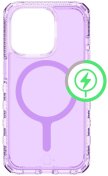 Чохол iTSkins for iPhone 15 Pro Supreme R Clear with MagSafe Light purple and light purple  (AP5X-MGCLR-LPPR)