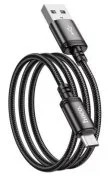 Кабель Hoco X89 Wind AM / MicroUSB 1m Black (6931474784346)
