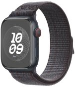 Ремінець Apple for Apple Watch 45mm - Nike Sport Loop Black/Blue (MUJX3)