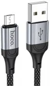 Кабель Hoco X102 2.4A AM / Micro USB 1m Black (6942007608763)