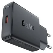 Зарядний пристрій Acefast A65 20W GaN Black (6974316282686)