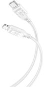 Кабель XO NBQ236B Braided 60W Type-C / Type-C 1m White  (NBQ236B_White)