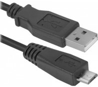 Кабель Defender 08-10BH AM / Micro USB 1.8m Black  (87459)