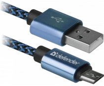 Кабель Defender 08-03T Pro AM / MicroUSB 1m Blue  (87805)